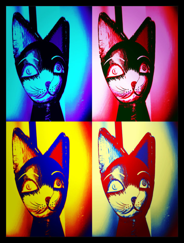 pop art kitty