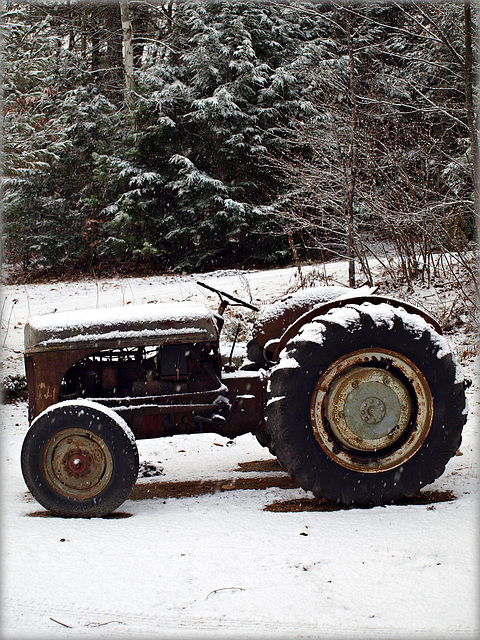 little bit of snow