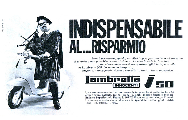 Lambretta i50, Innocenti, Milano, Italia, 1965