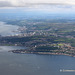 The Clyde Estuary with Gourock and Greenock on the south bank - Aerial