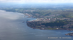 Gourock and Greenock beyond, Firth of Clyde - Aerial