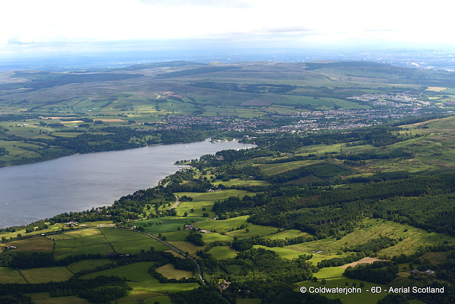 Loch Lomond and Balloch beyond - Aerial