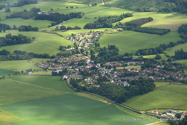 Aerial - The village of Gargunnock, Stirlingshire - Aerial