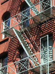 Blue Fire Escape