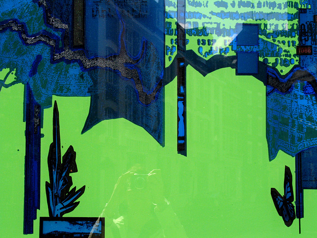 Blue Green Abstract