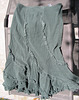 Thrifted green skirt, before