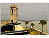 Castillo de San Marcos Fort outer wall and cannons