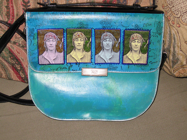 Amy Johnson purse, front