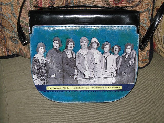 Amy Johnson purse, back