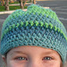 Turquoise and Lime Crochet Hat