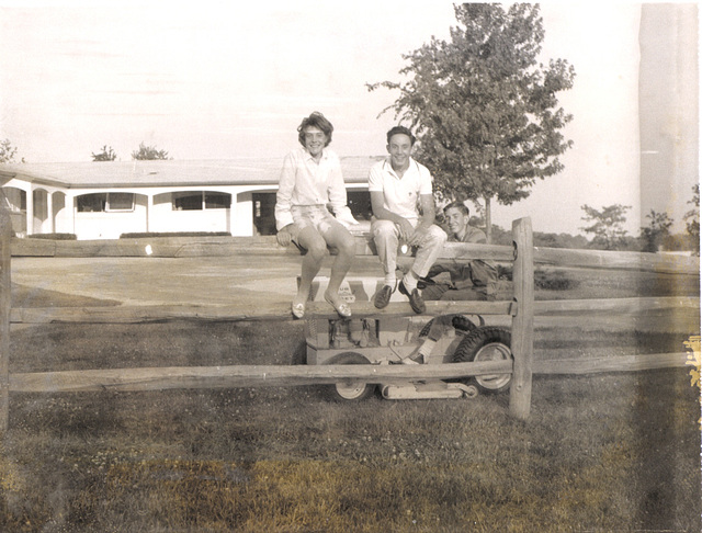 Bob Blain, Karen and me, Countryside Lake, about 1962
