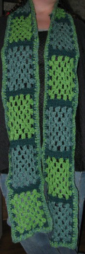 Granny-square Scarf