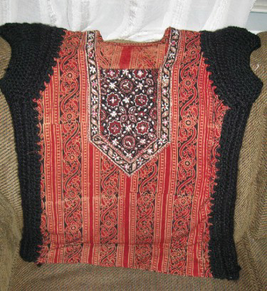 Crochet-altered top, after