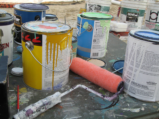 Mural-painting supplies, Seaside ice