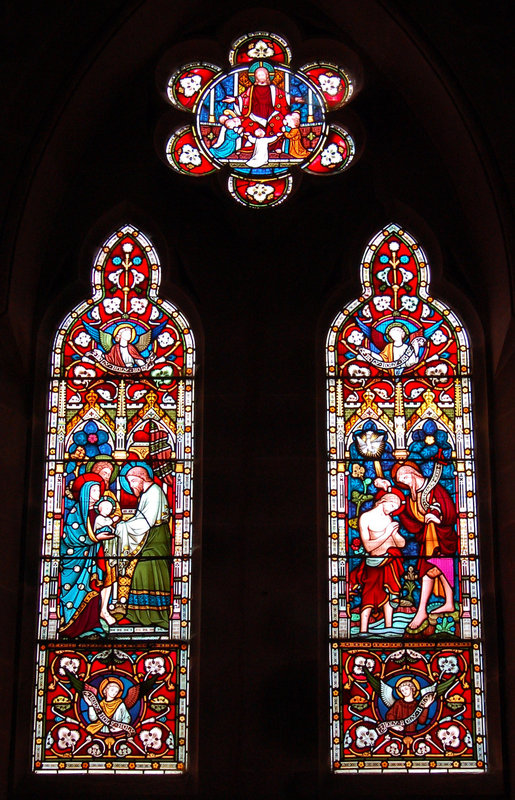 Victorian Stained Glass, West Window, St James' Church, Idridgehay, Derbyshire