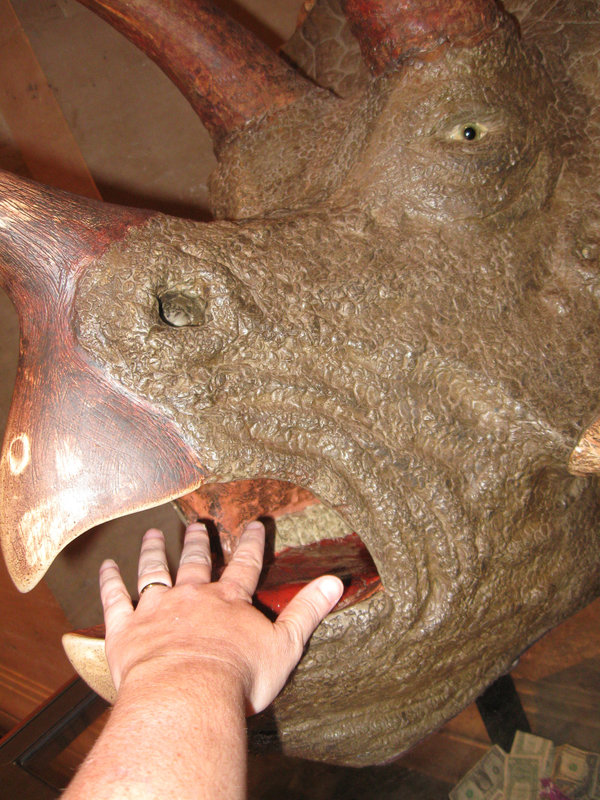 Hand with Triceratops (7/26)