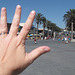 Hand at Hermosa Pier Plaza (7/28b)