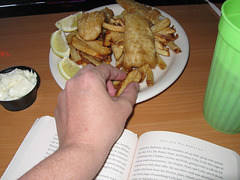 Hand with Fish and Chips (7/17)