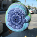 Blue/aqua/lime hat made at SDS, 6/09