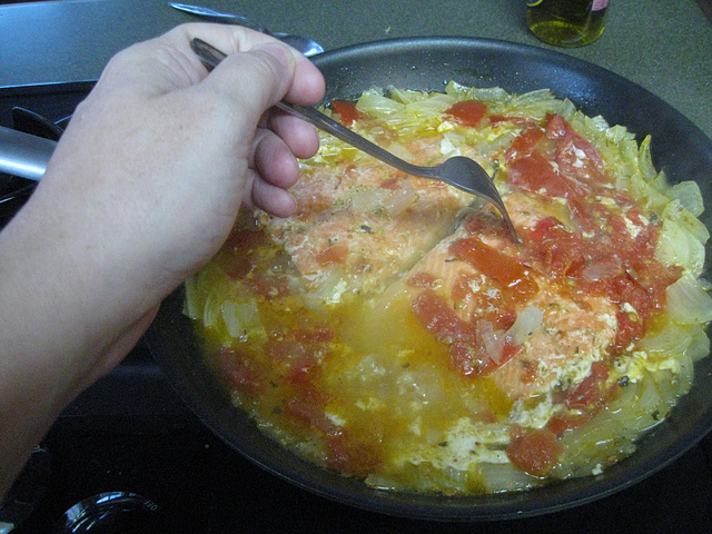 Hand Tending Spicy Fish (7/5)