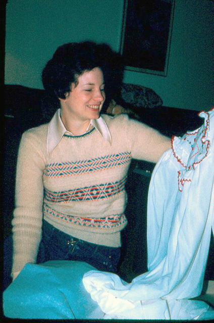 She got what she requested for Christmas, 1975