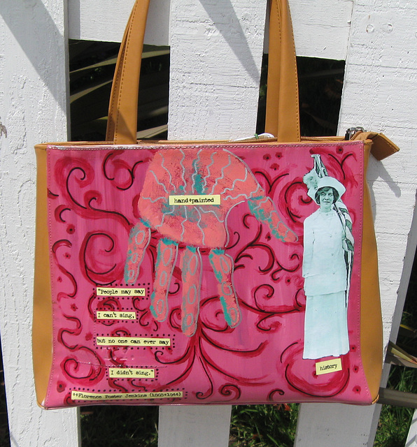My own upcycled purse, front
