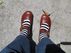 Striped socks, new Docs