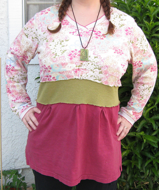 Spring jersey tunic