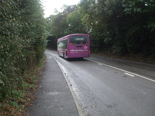 DSCF6246 Trent Barton (trentbarton) 609 (FJ03 VVX) in Pleasey - 8 Oct 2014