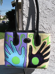 Painted Hands Purse, front