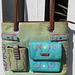 Green Tea and Turquoise Purse, front
