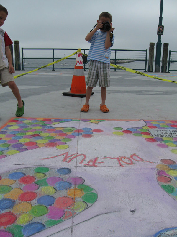 Little photographer at Chalk Art Festival