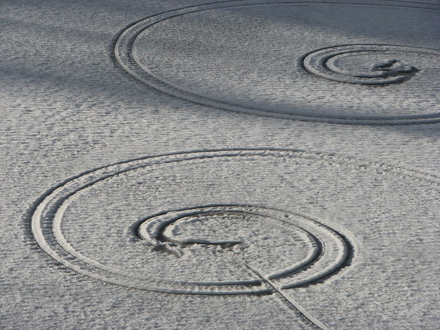 Chilly "crop" circles