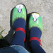 Wearing my FlickrCommons Shoes