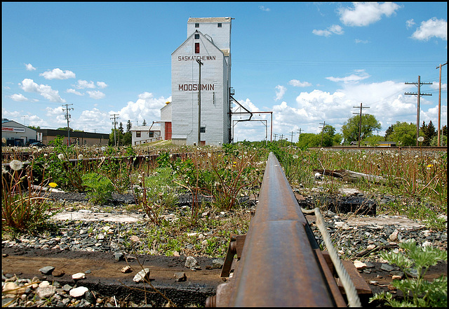 Railroad on the prairies.