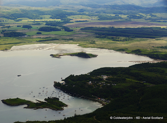 Aerial - West Coast Scotland - Crinan on the Sound of Jura