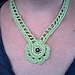 Crochet Necklace, Pale Green