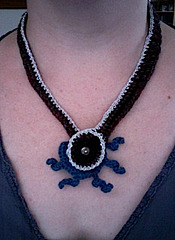 Crochet Necklace with Tentacles