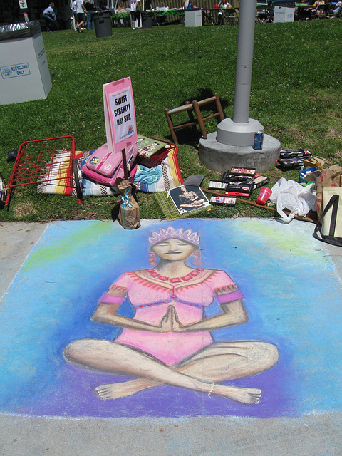 Commons-Inspired chalk art