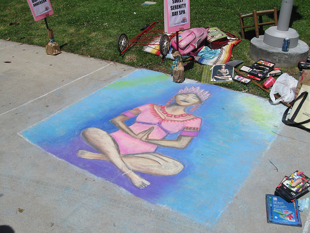 Commons-Inspired chalk art