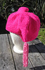 Pink Tassle Hat, side
