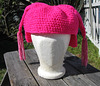 Pink Tassle Hat, front