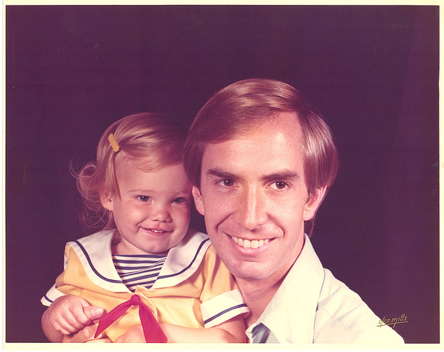 My oldest daughter, Elise and me - 1975