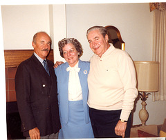 Dad, brother Dick and sister Doris
