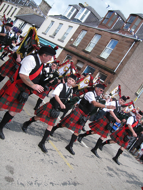 Bagpipers in Sanquhar