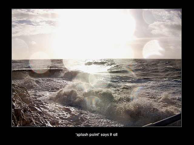 splash point says it all  -  3.1.2014 - Seaford