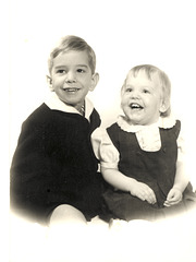 Karen and Ricky, about 1951