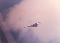 Concorde on approach to Dulles Airport, 1978