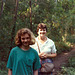 Elise and Mary in the swamp that was summer dry