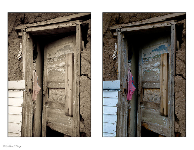 Truchas doorway diptych